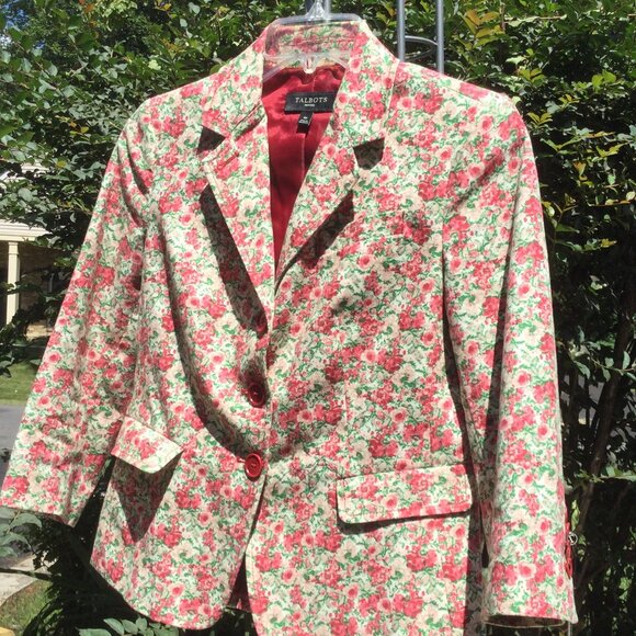 Talbots Pretty Spring Floral Jacket - Picture 3 of 3